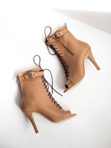 high heels julia skóra camel